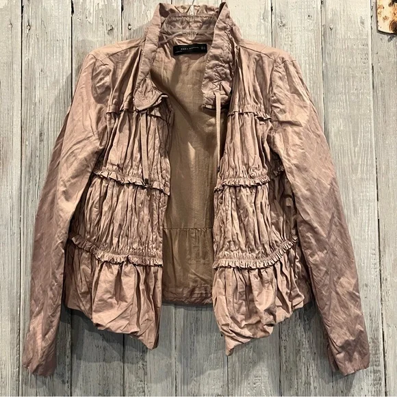 Zara Womens Beige Jacket - Picture 4 of 6